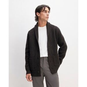 Everlane The Felted Merino Shawl Collar Cardigan Charcoal Gray Men’s Size L NWT